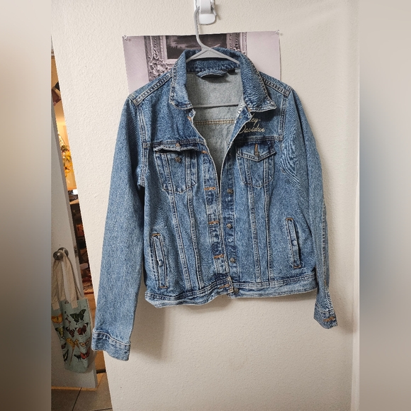 Women's Essential Bar & Shield Denim Jacket - Large - Picture 4 of 5